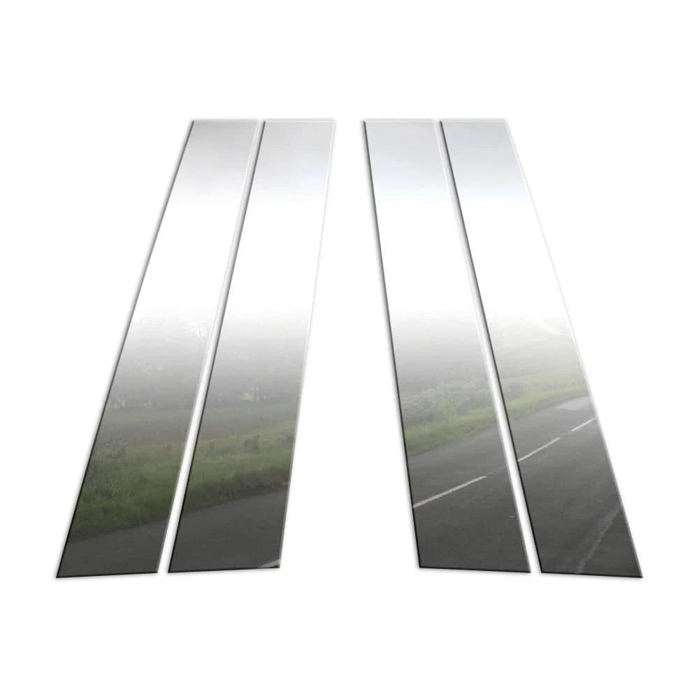 4Pc Chrome Pillar Post Covers for Ford Fusion MKZ Zephyr (2006–2009)