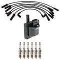 Ignition Coil & Spark Plug Wire Set for Sierra 1500 (Denso, Hitachi)
