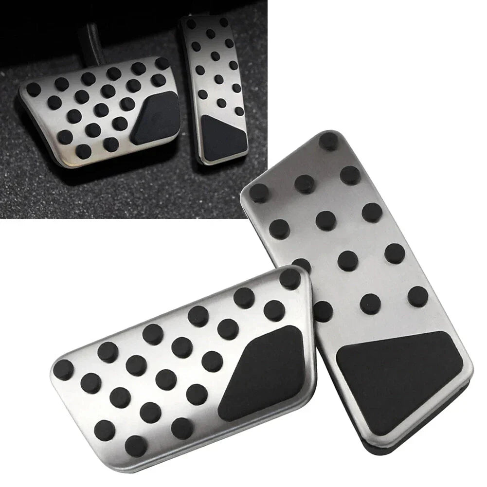 Stainless Steel Gas Brake Pedal Covers for Jeep Wrangler (2007-2017)