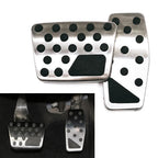 Steel Brake Gas Pedal Covers for Jeep Renegade, Compass & Fiat 500X (2015-2023)