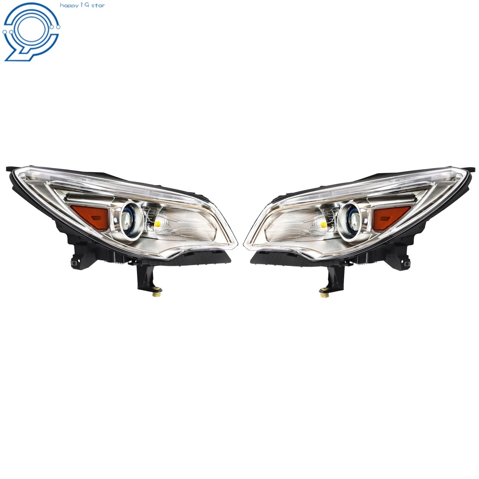 Headlight Set for Buick Enclave (2013-2017) HID Projector with LED DRL