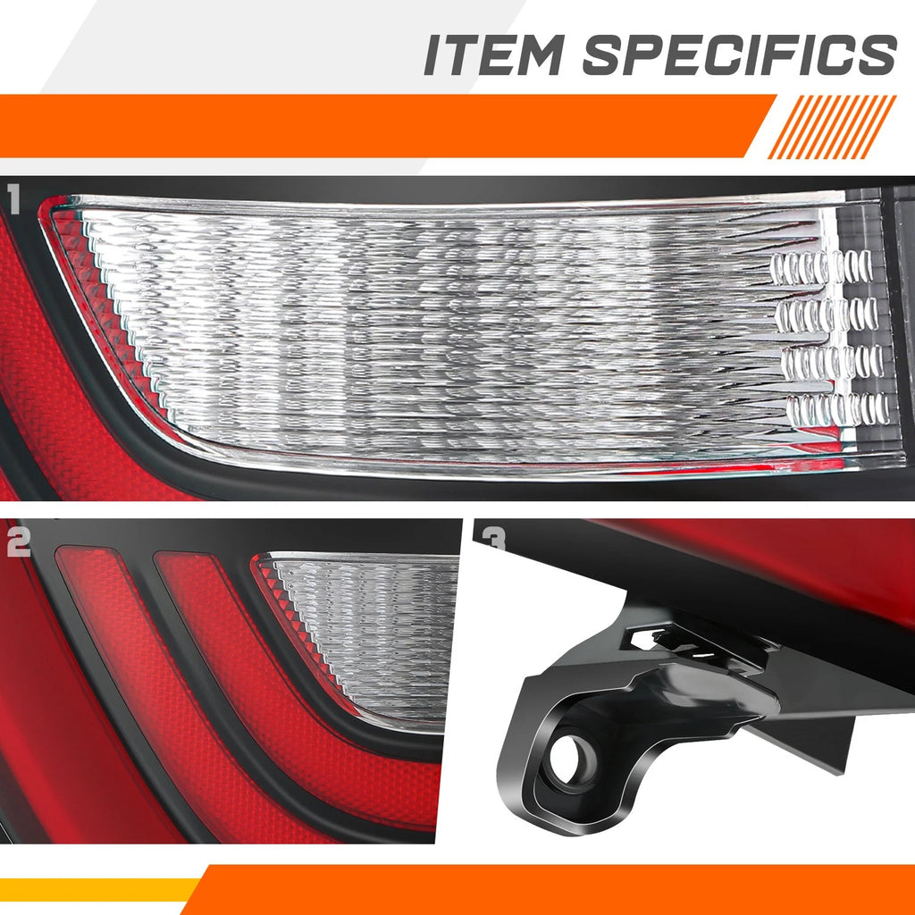 Chrome Tail Light Assembly for Dodge Durango (2014–2022)
