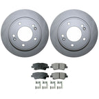 Rear Brake Kit 262mm Disc & Akebono Ceramic Pads for Elantra GT Veloster Forte (2013–2019)
