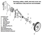 Impeller Bearing Seal Kit for Mercruiser Pumps (47-862232A2, 47-8M0104229)