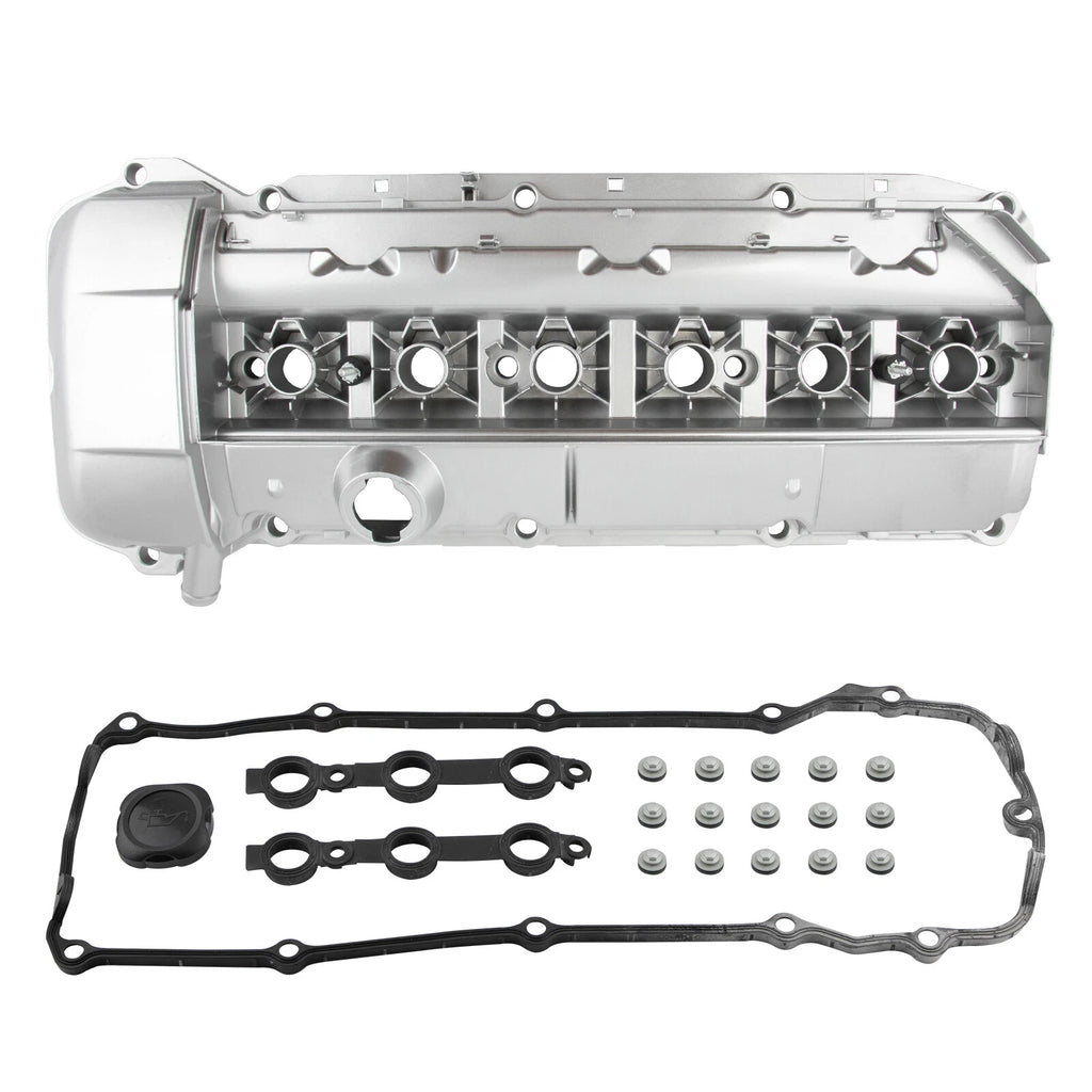 Aluminum Valve Cover with Gasket & Bolts for BMW 325i 330i 525i X3 X5 Z4 (2003–2006)