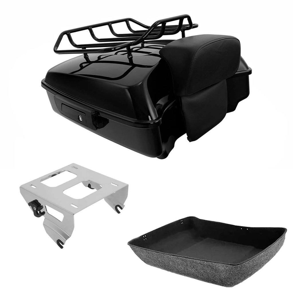 Chopped Trunk Pad Rack for Harley Touring CVO Street Glide (2014–2026)