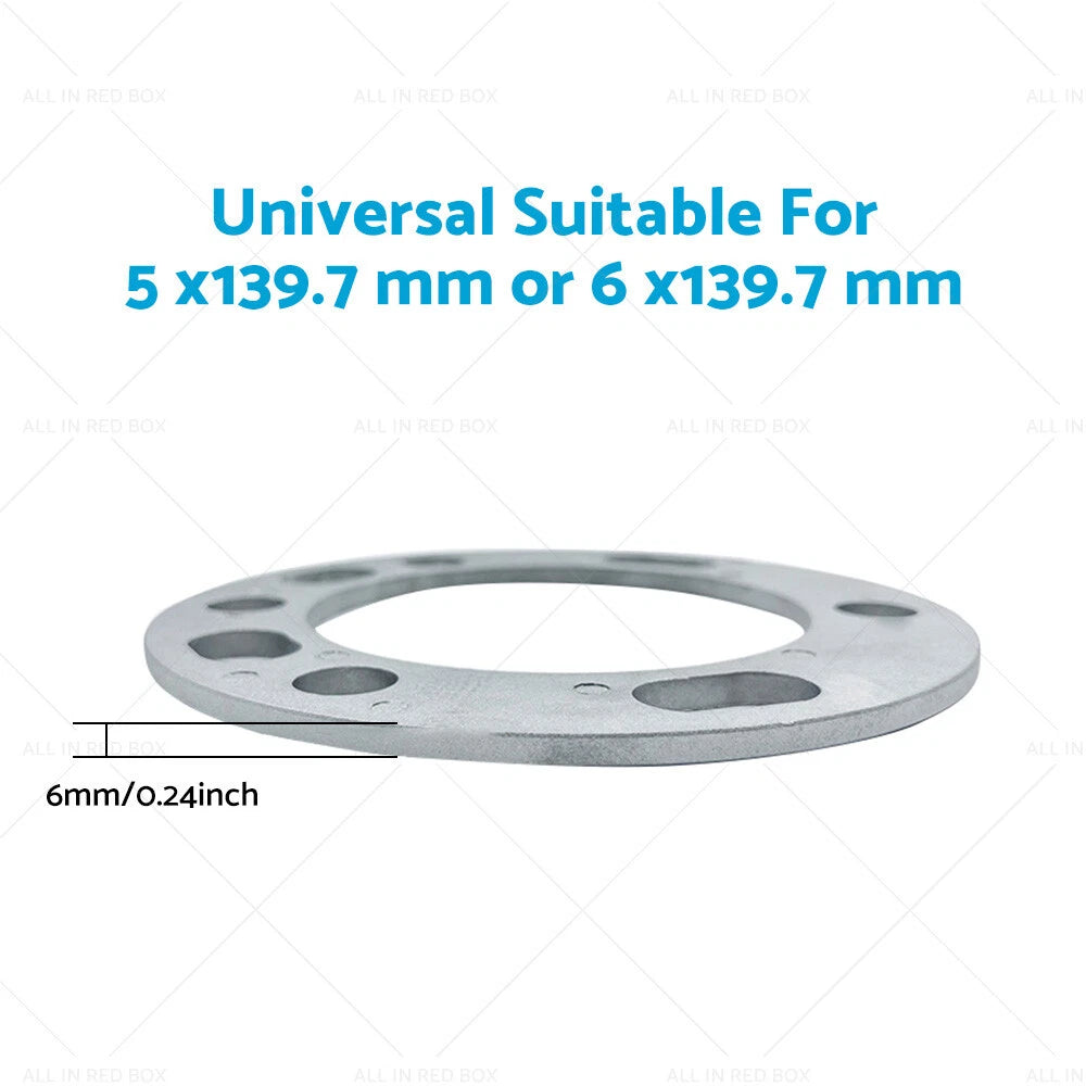 6mm Wheel Spacers 6X139.7 PCD for Toyota Hilux Land Cruiser