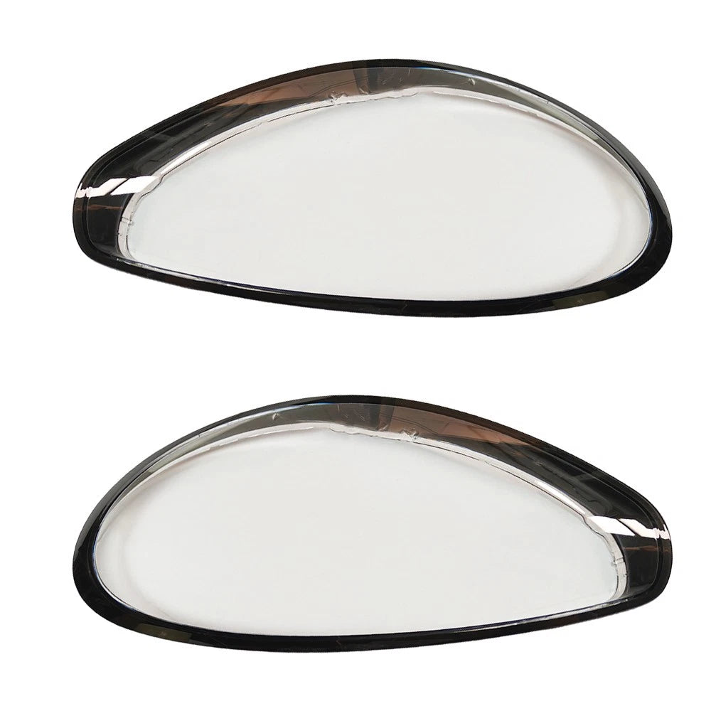 2X Front Headlight Lens Shell + Sealant Glue for Porsche Panamera 970 (2014–2016)