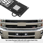 Stainless Black Mesh LED Grille for Chevy Silverado 2500/3500 (2015-2019)