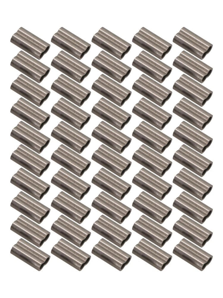 50pcs Double Fishing Crimps for Hassle Free Rig Making