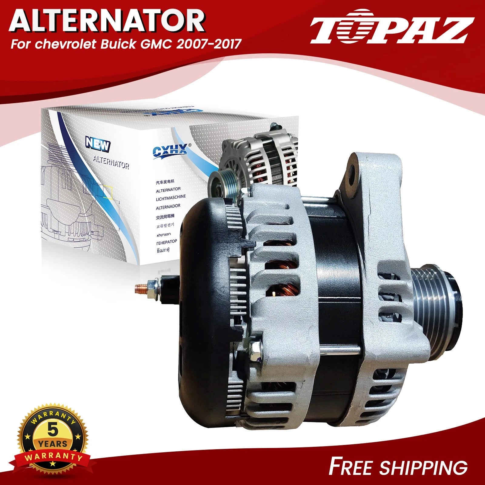 Alternator for Chevy Traverse, Buick Enclave, GMC Acadia, Saturn Outlook (2007–2017)