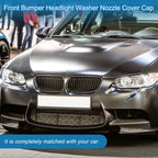 Front Left Bumper Headlight Washer Nozzle Cover for BMW M3 (2008–2013) Gloss Black