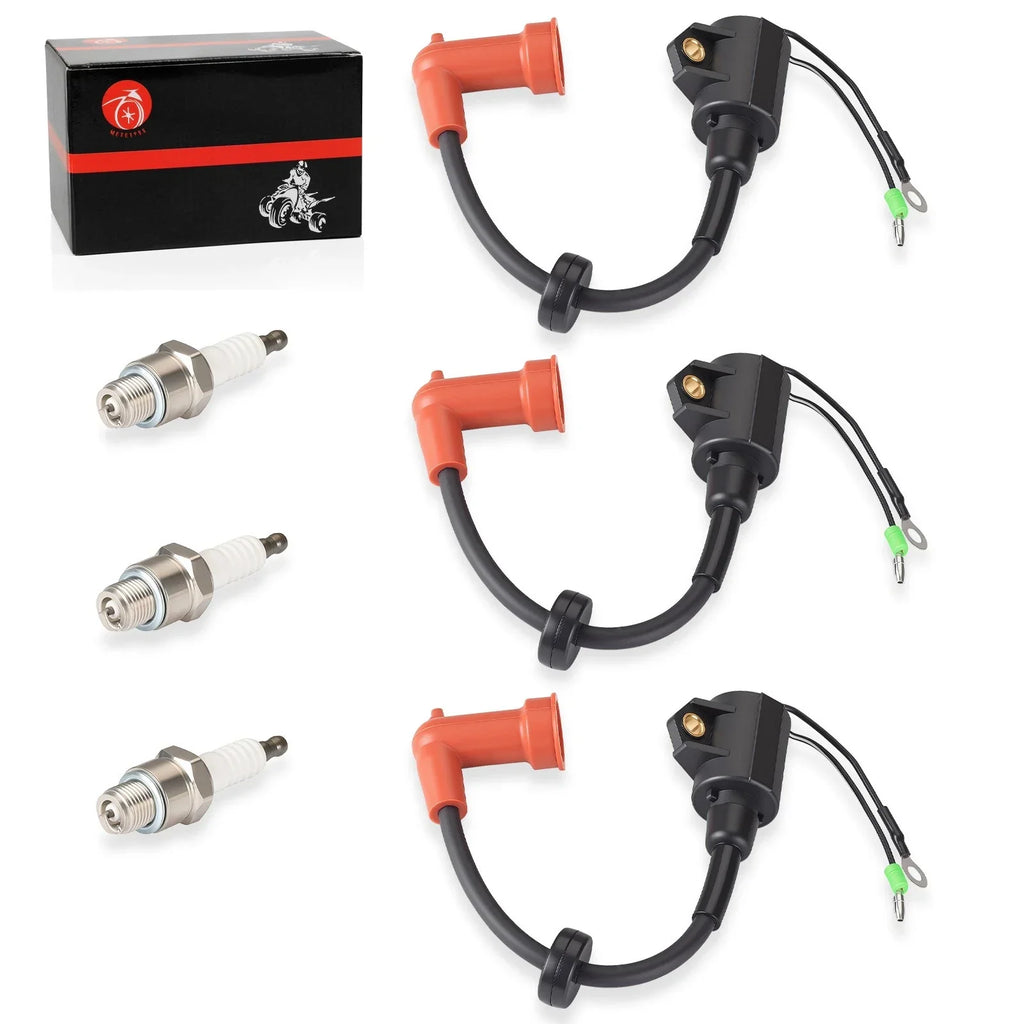 2x Ignition coil Spark Plug for Yamaha 2Stroke 150hp