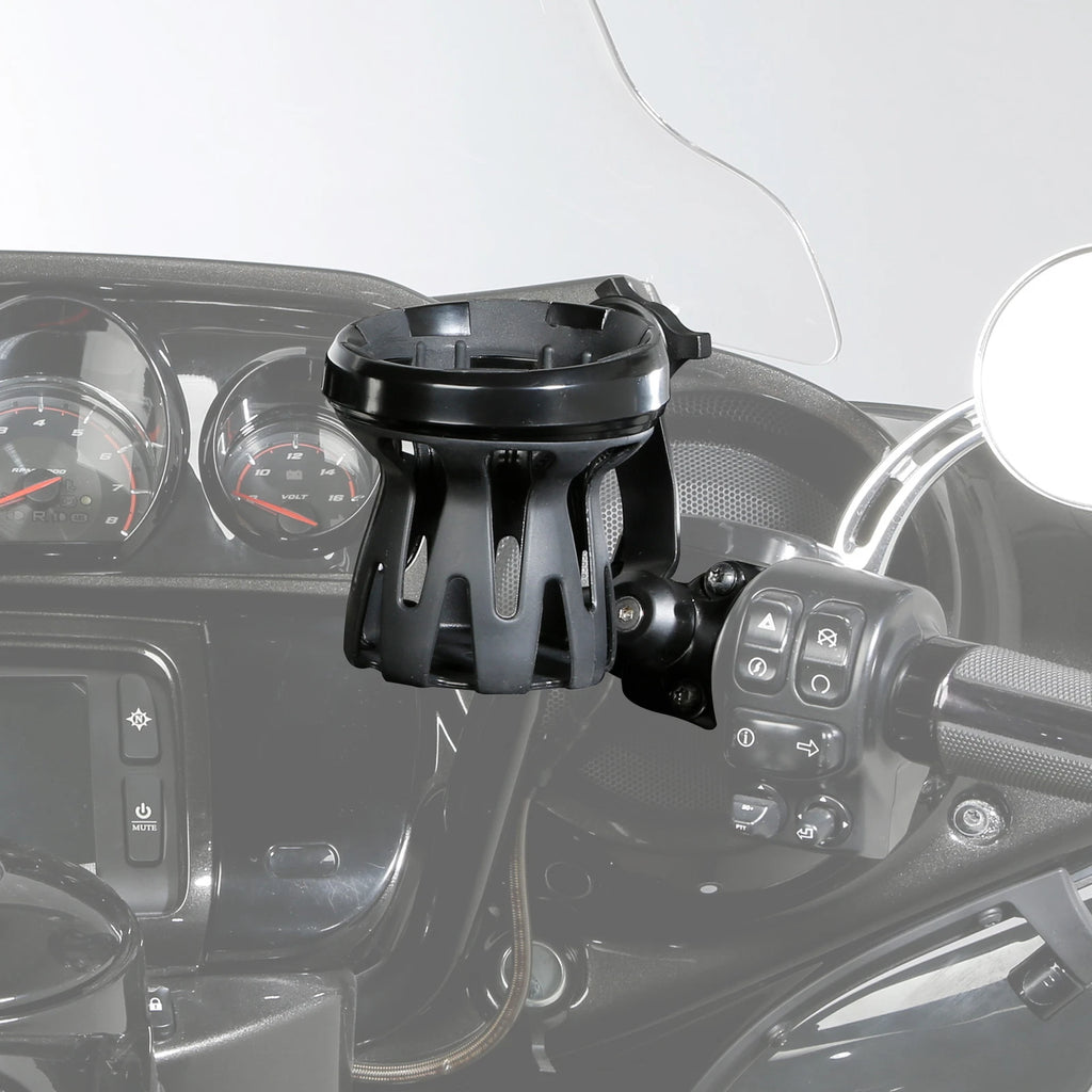 Cup Holder for Harley Touring Sportster Dyna (1'' Handlebar)