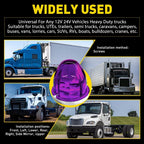 10 Purple LED Strobe/Steady Side Marker Lights for Cab Roof