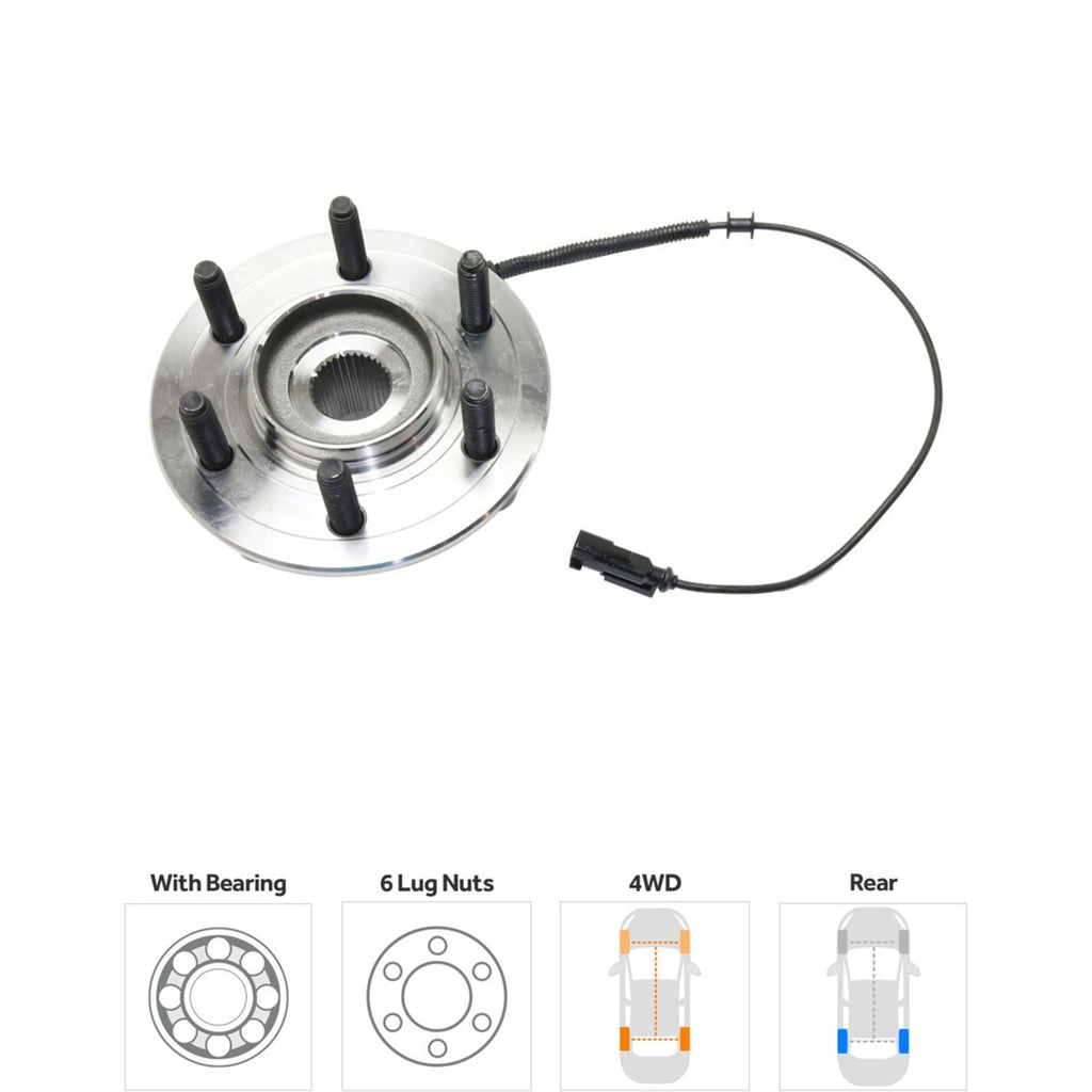 Set of 2 Wheel Hubs for Ford Expedition