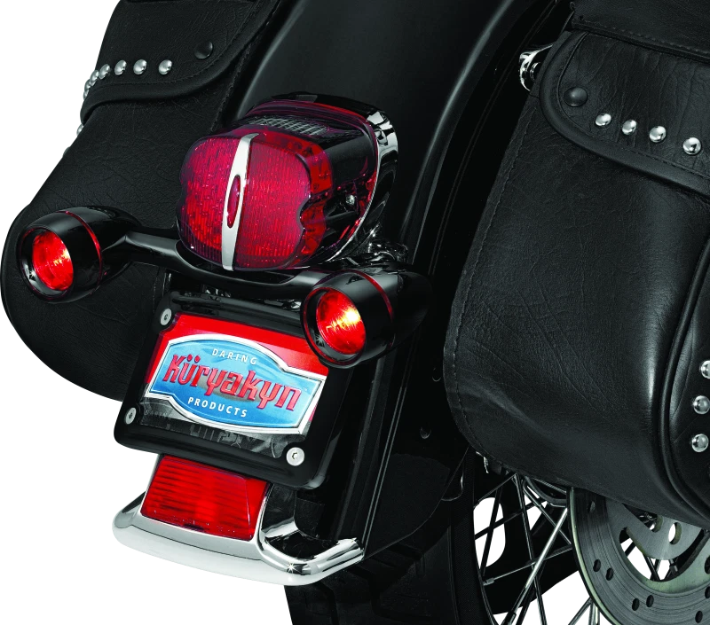 Kuryakyn Bullet Light Rear Turn Signal Bar for Harley Davidson (Fits 2010–2023)