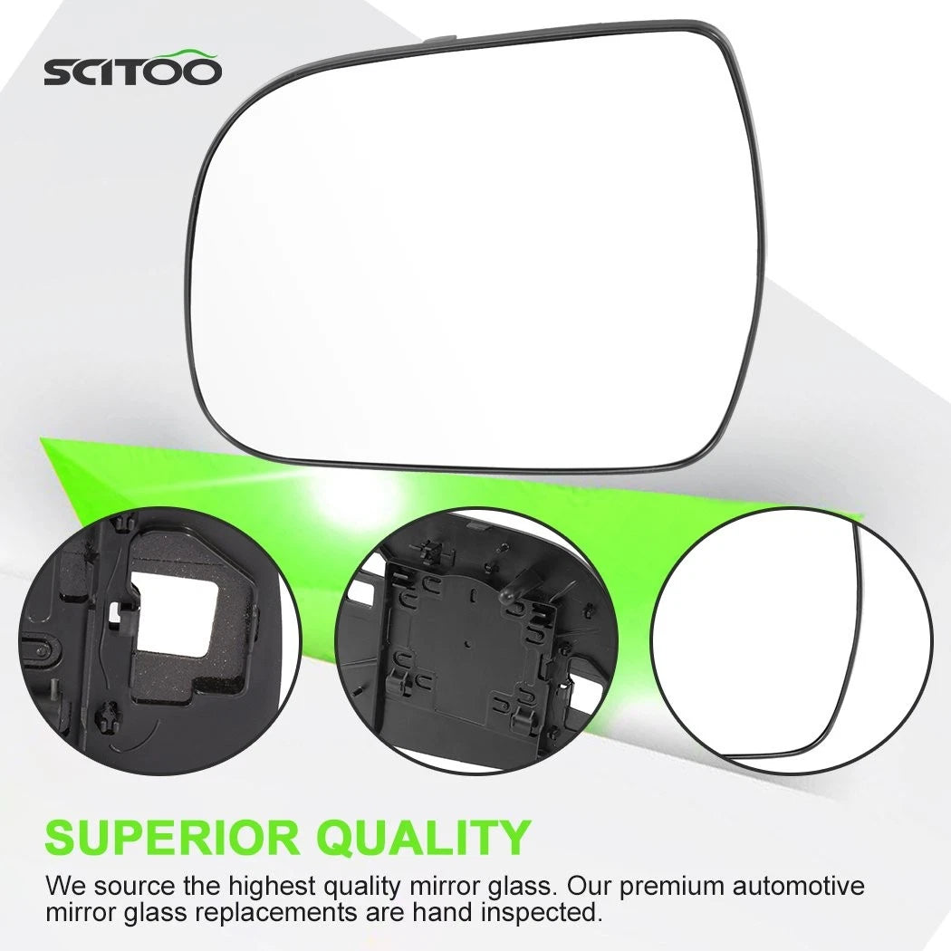 Left Side Mirror for Toyota Sienna (2011–2014) Smooth Chrome