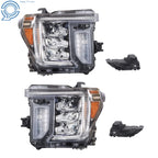 Set of 2 Full LED Headlights for GMC Sierra 2500/3500 HD (2020–2023)