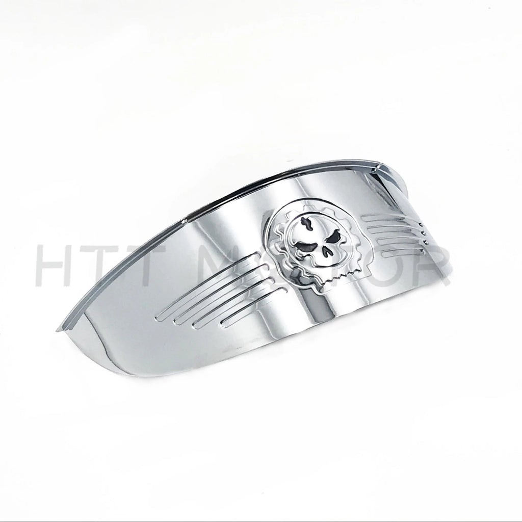 Skull Chrome 7" Headlight Visor for Harley XL XLH FXR