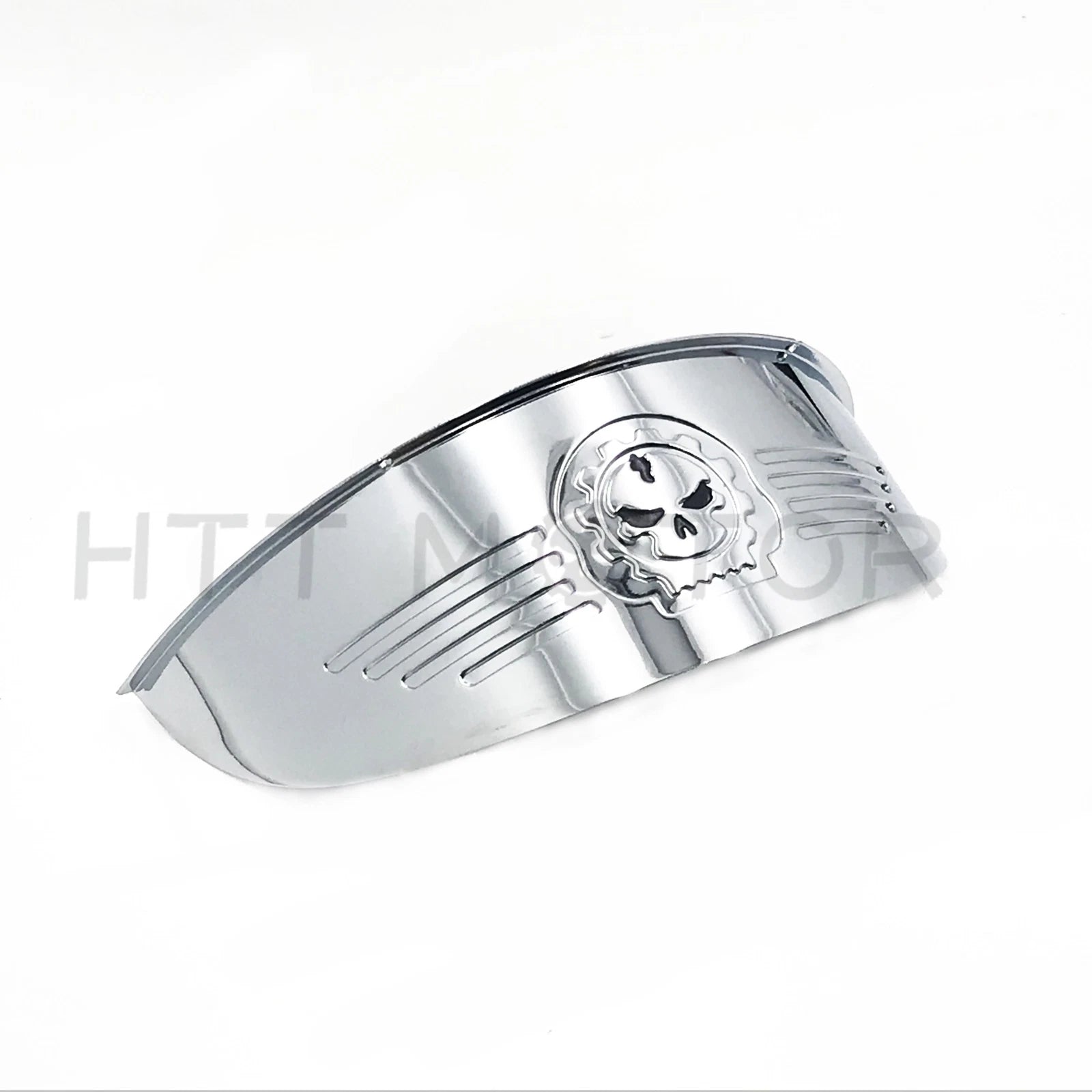 Skull Chrome 7" Headlight Visor for Harley XL XLH FXR