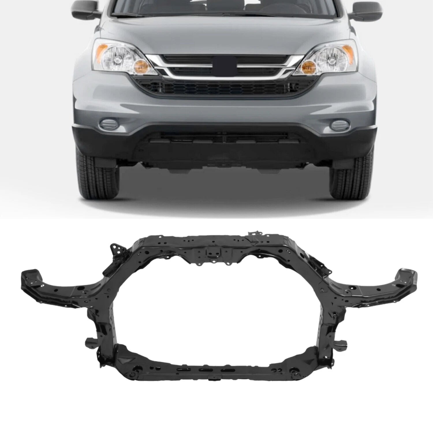 Steel Radiator Support Bracket Assembly HO1225153 for Honda CR-V (2010–2011)