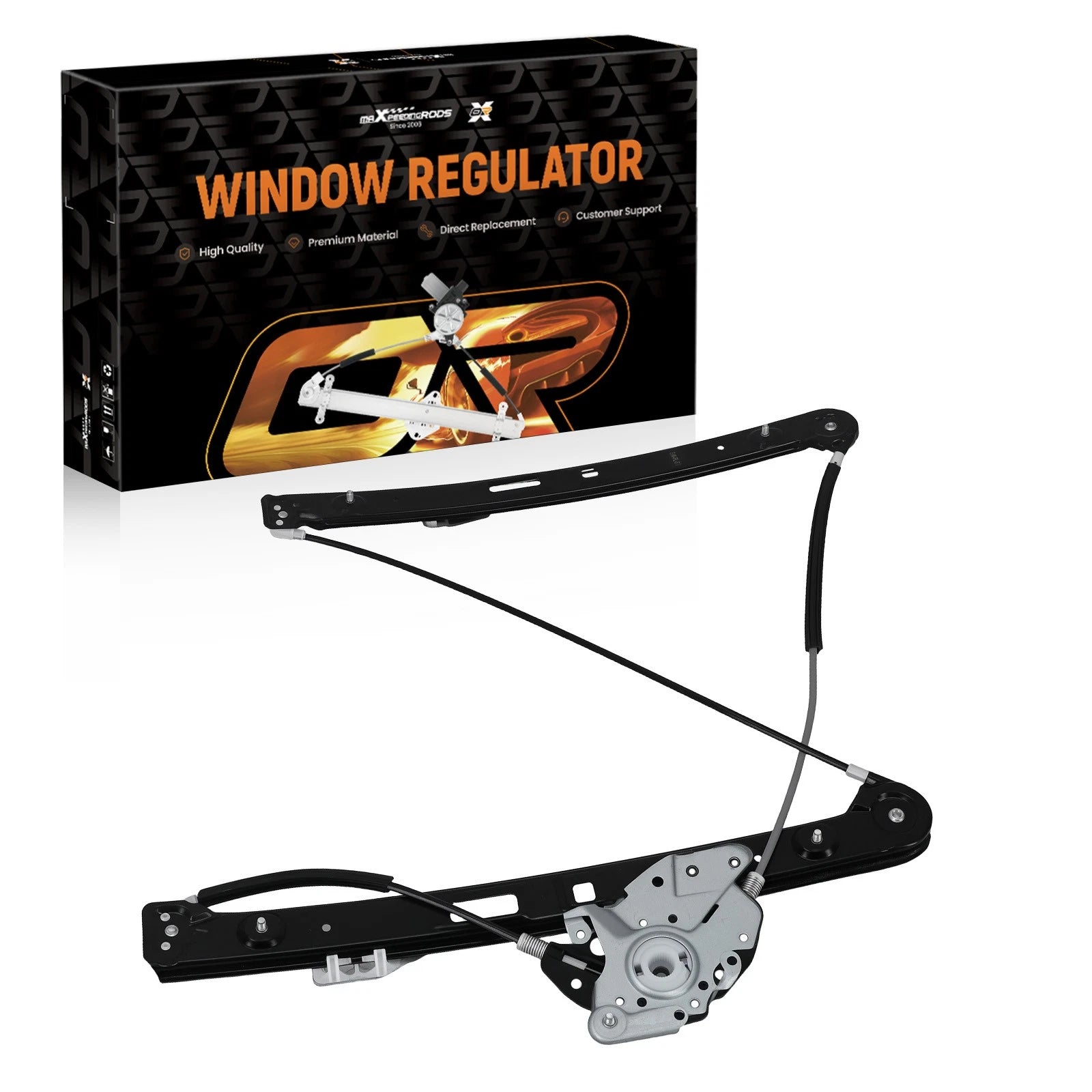 1X Window Regulator Assembly Front Left for BMW 323i 325i E46 (1999–2005) 740484