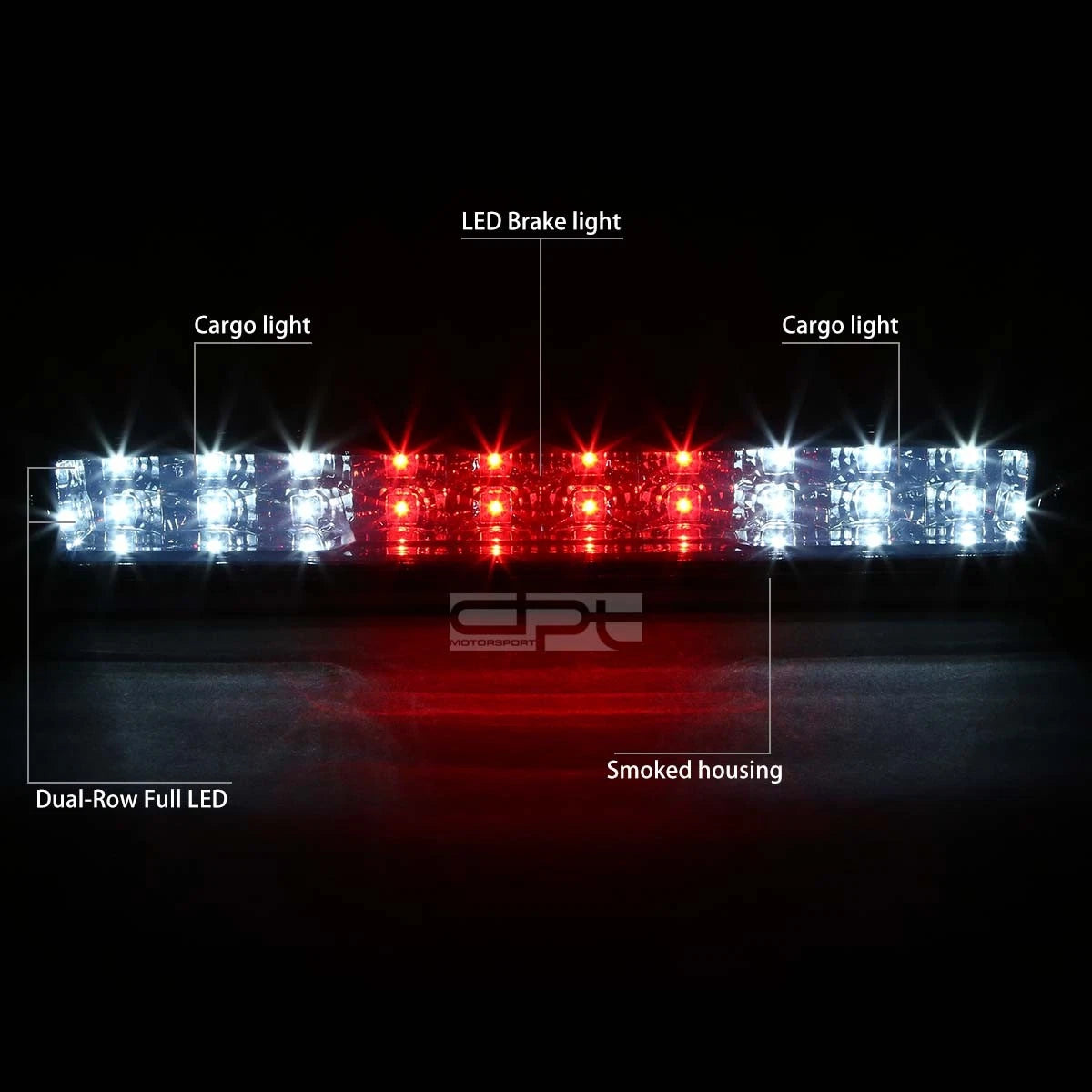 LED Third Tail Brake Light Cargo Lamp for Silverado Sierra (2007–2013)