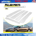 Set of 6 Chrome Pillar Post Trim Covers for Honda Accord Sedan (2008–2012)