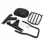 Sissy Bar Passenger Backrest Luggage Rack for Harley Softail FXST (2000–2023)