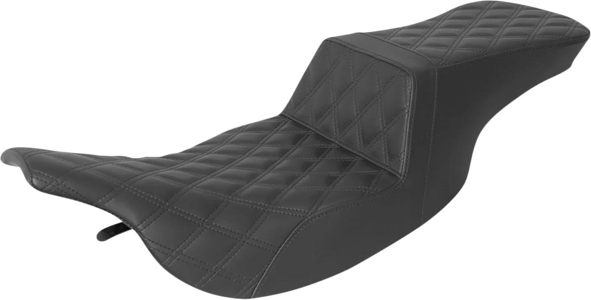 SADDLEMEN Tour Step-Up Seat for FL (1997–2007) - Full Lattice Stitch - Black