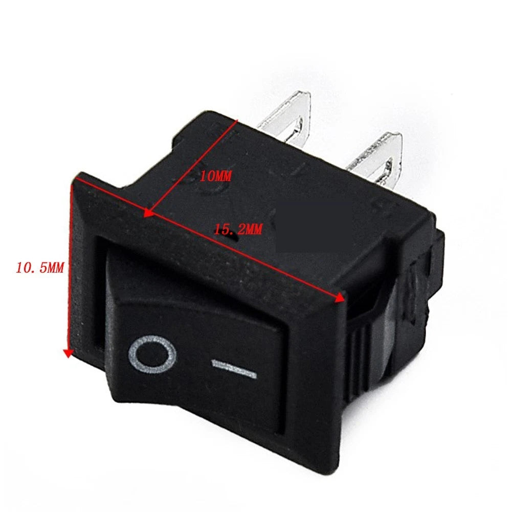 10X 2 Pin Rocker Switch for DC 12V (SPST ON/OFF)