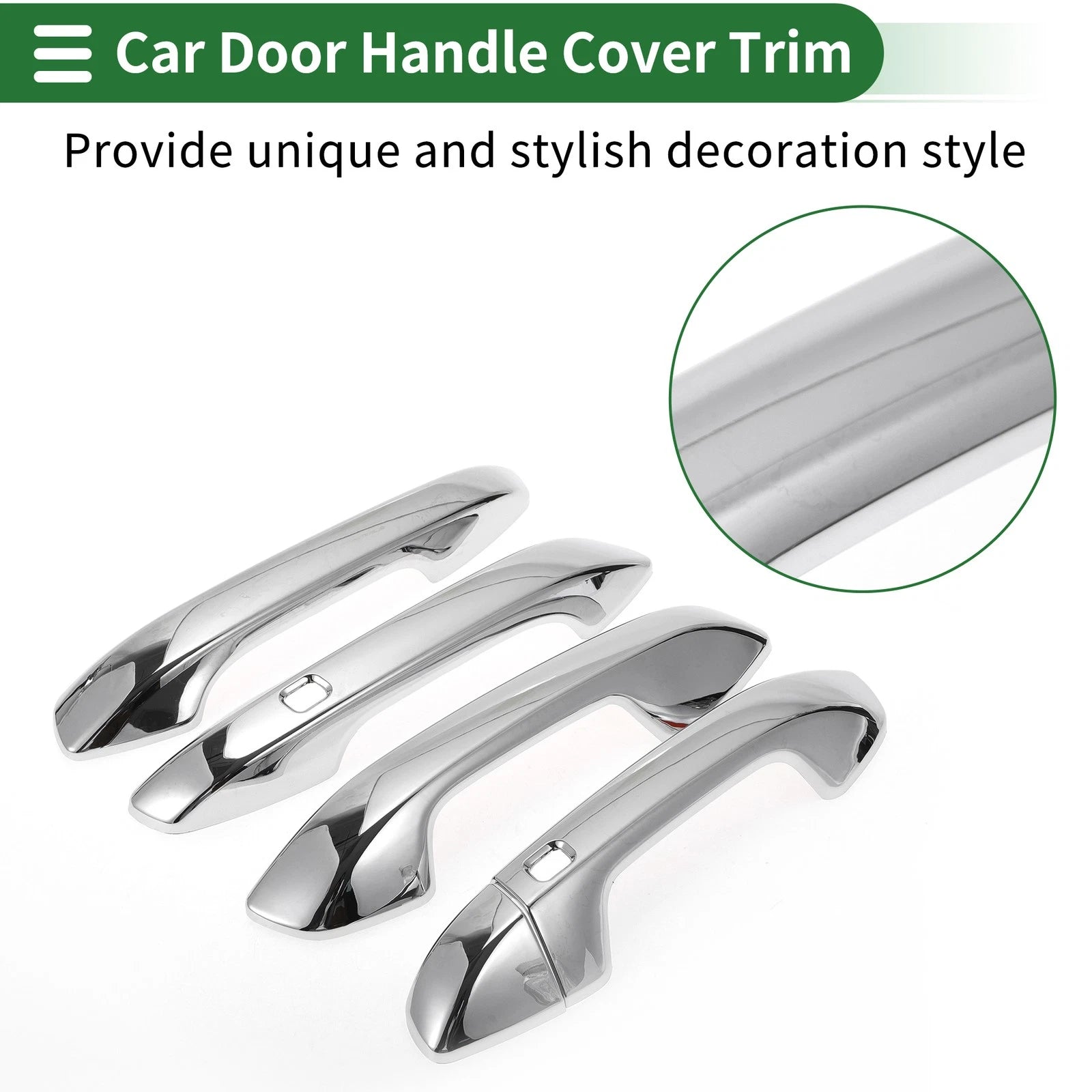 Door Handle Cover Trim for KIA Seltos Forte (2019–2023) Silver Tone