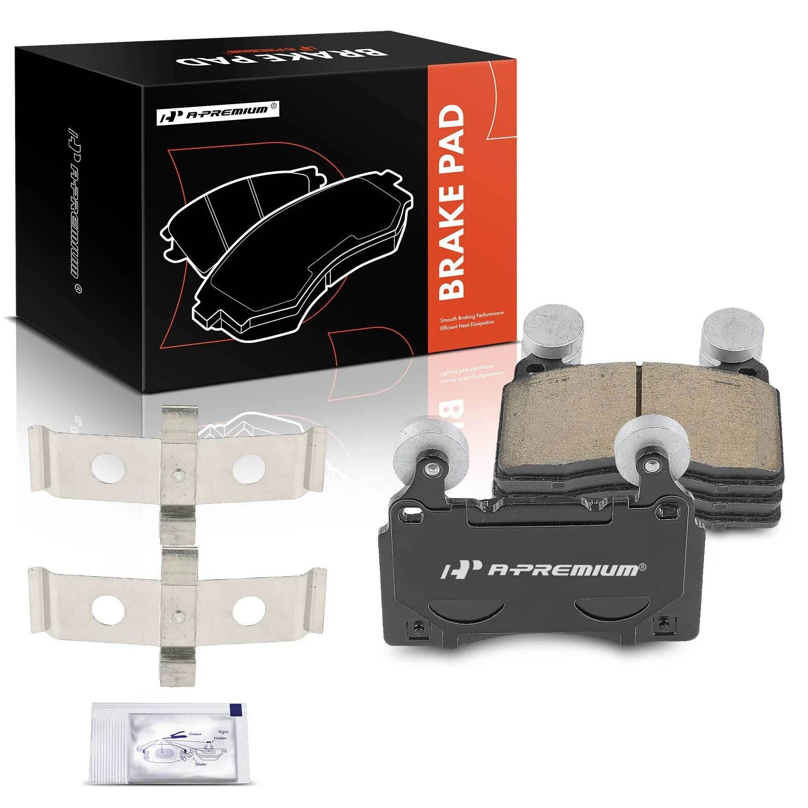 Set of 4 Front Ceramic Brake Pads for Chevrolet Camaro Corvette Cadillac CTS (2010–2015)