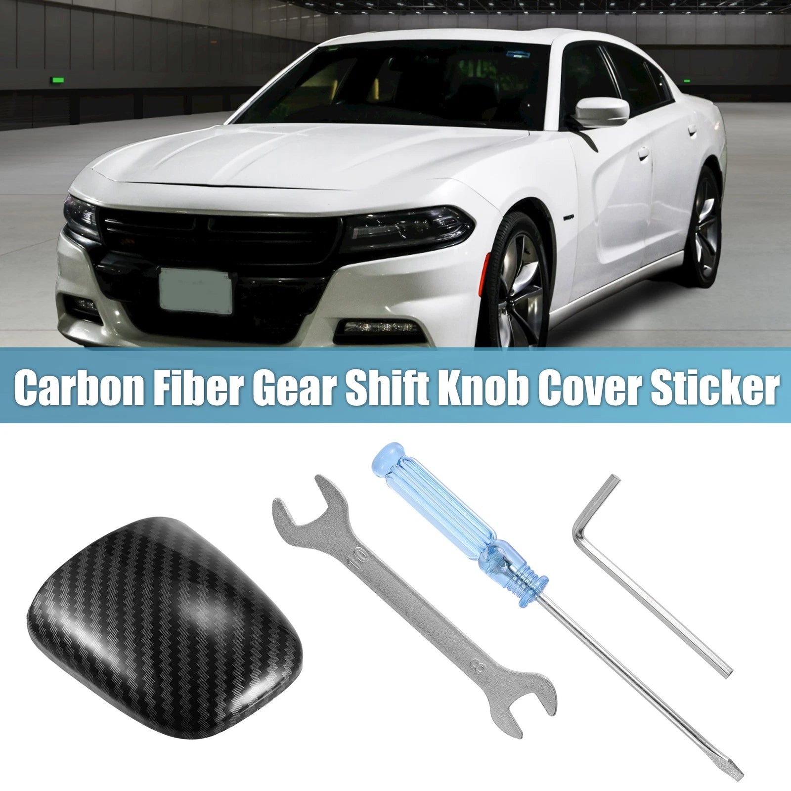 Gear Shift Knob Cover Trim for Dodge Challenger Charger (2015–2023)