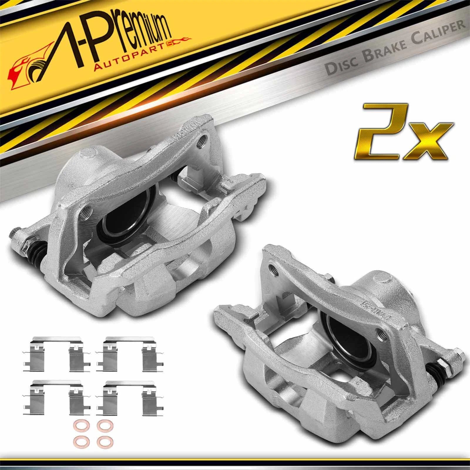 2X Front Disc Brake Calipers with Bracket for Honda CR-V (2017–2024)