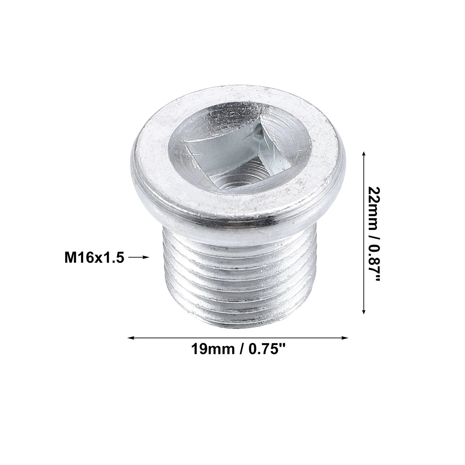 M16x1.5 Steel Engine Oil Drain Plug Screw with Gasket for Nissan 