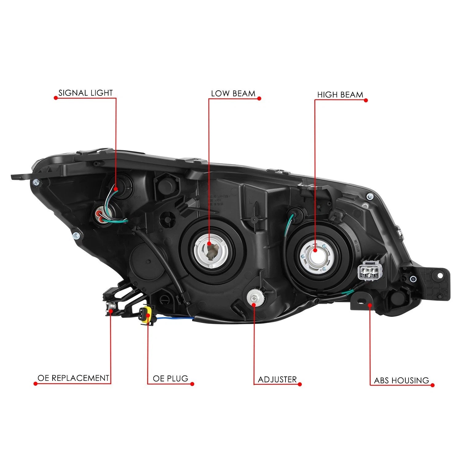 Headlight Lamp Left for Subaru Forester (2014–2016) SU2502145