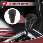 Gear Shift Knob Cover for Ford Edge (2011–2014) Beige Faux Leather