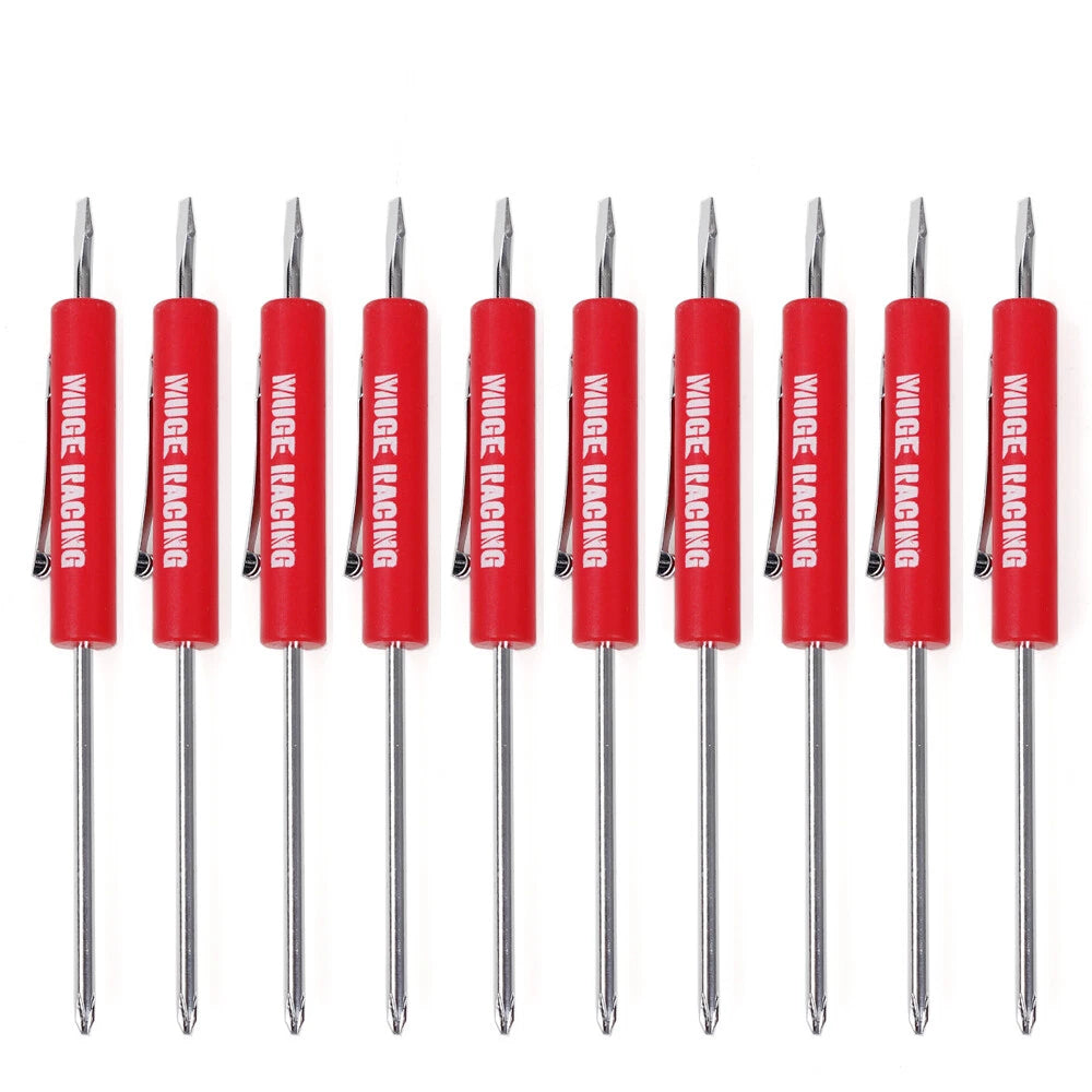 10PCS Pocket Screwdriver Set for (Flat Tip & Phillips)