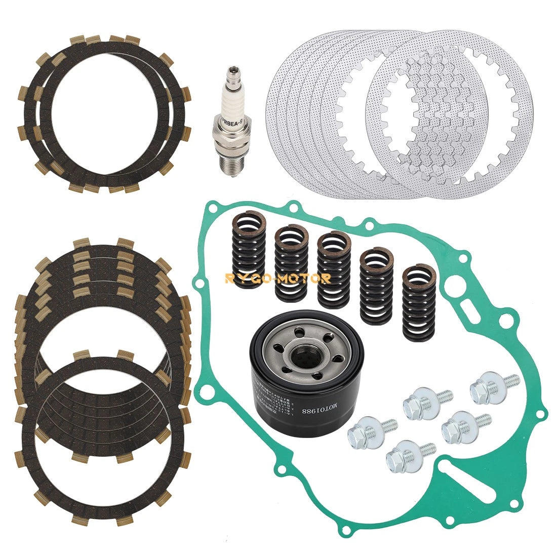 Clutch Friction Plates Springs Gasket for Yamaha Raptor 660R (2001–2005)