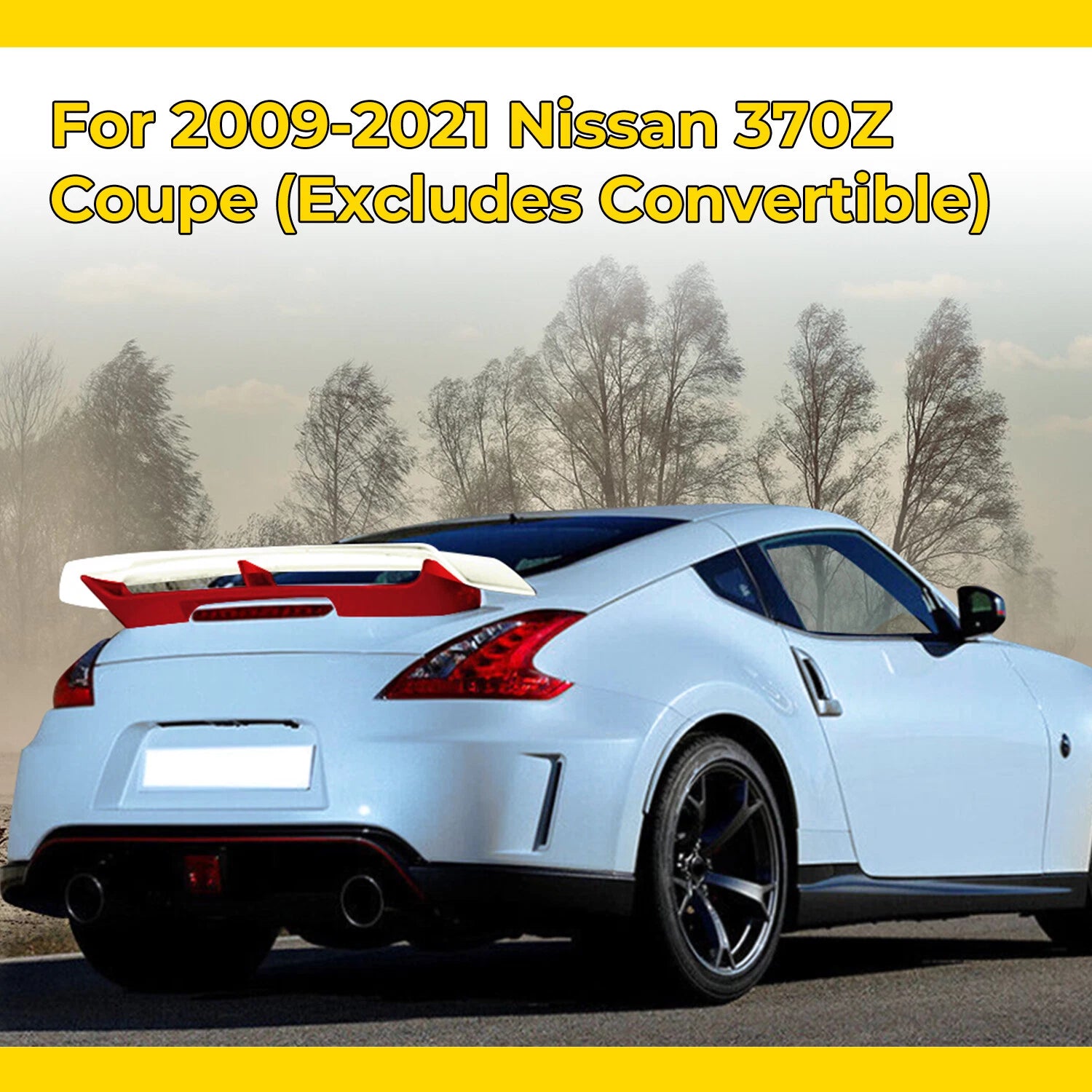 Trunk Spoiler Wing for Nissan 370Z Z34 (2009-2021) White