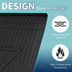 Flat Face Cargo Liner Rear Trunk Mat for Audi A4 S4 (2017–2024) TPE 1 Pc