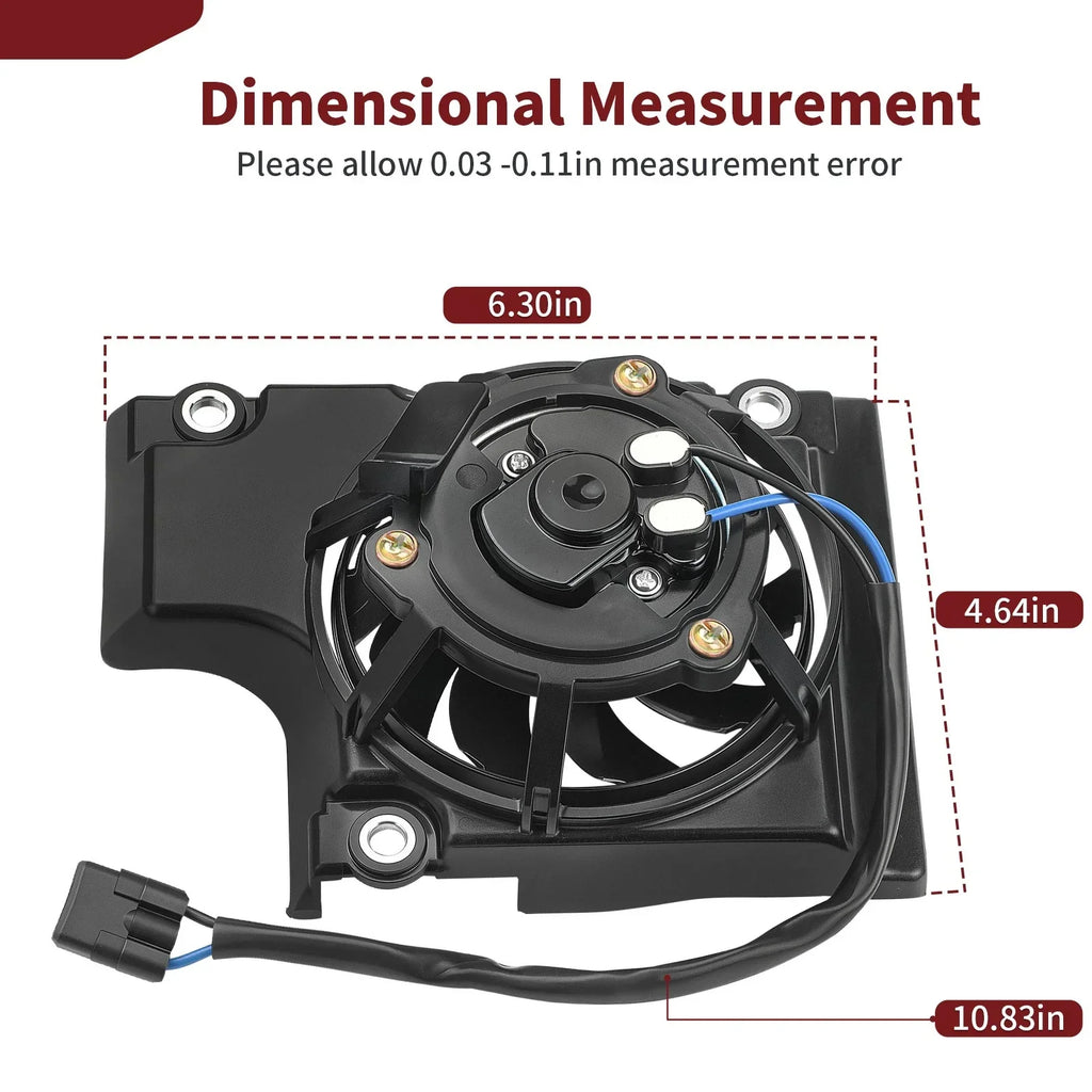 Radiator Fan Kit for Yamaha YZ250FX WR250F and YZ450FX WR450F (2019–2024)