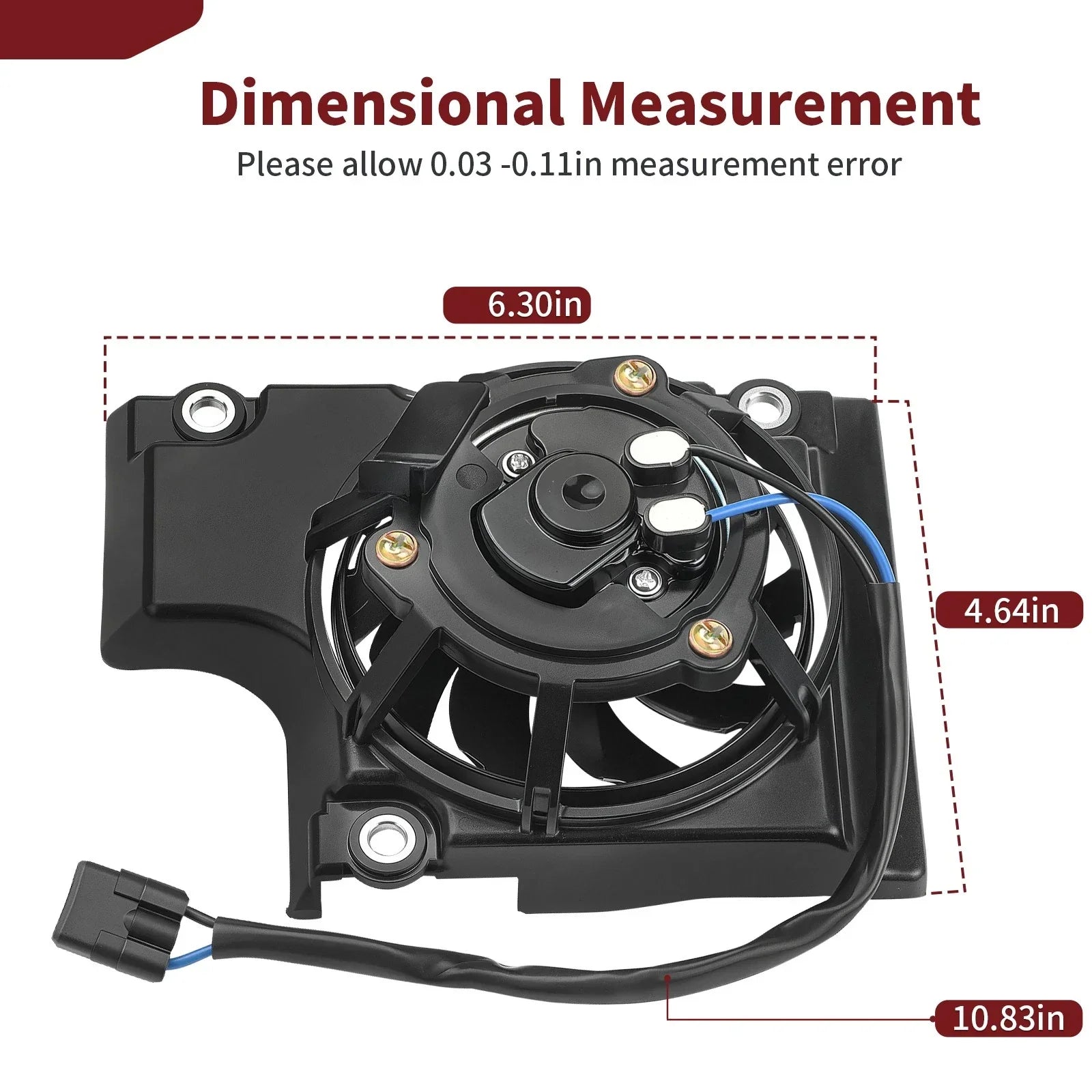 Radiator Fan Kit for Yamaha YZ250FX WR250F and YZ450FX WR450F (2019–2024)