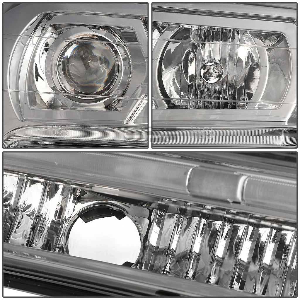 Chrome Amber Signal Projector Headlight for Chevy Trailblazer (2002–2009)