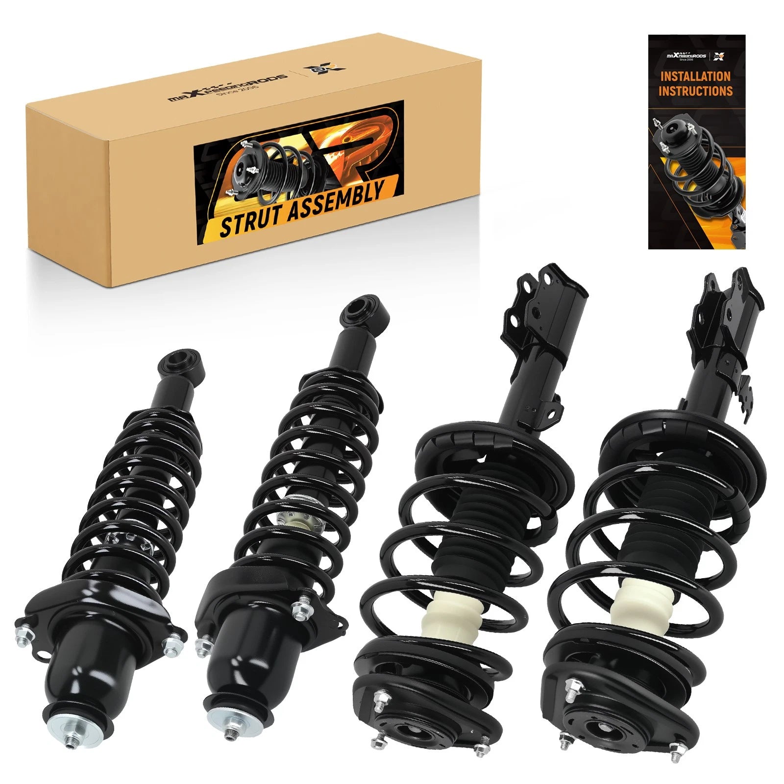 Front Rear Struts w/ Coil Spring Assembly for Toyota Corolla (2003–2008)