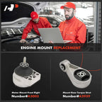 2X Engine Motor & Torque Strut Mount for Ford Focus (2000-2003)