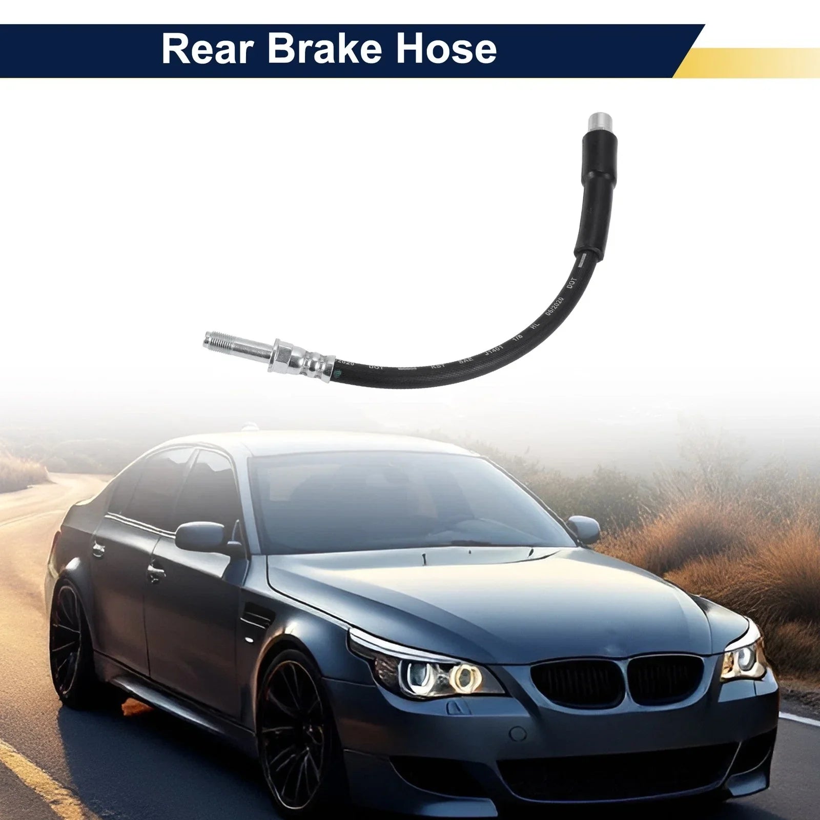 Rear Brake Hose for BMW 5 (E39) 520i (2000 - 2003)