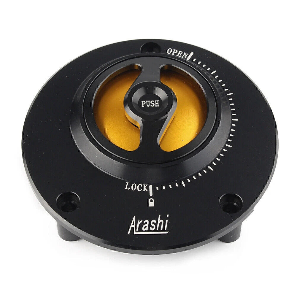 Fuel Filler Gas Tank Cap Cover for Yamaha MT-09/03, YZF R1, R6, XJR 1300, FZ1/6 (2013–2023) Gold